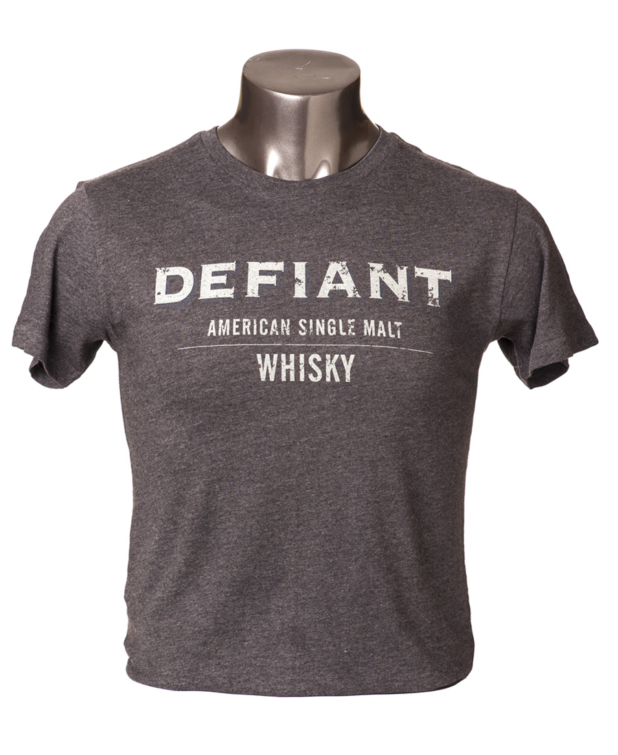 Men's Distressed ASM Tee- Charcoal